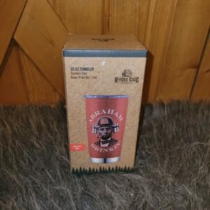 Rivers Edge 20 oz Tumbler with Abraham Lincoln Design Stainless Steel New